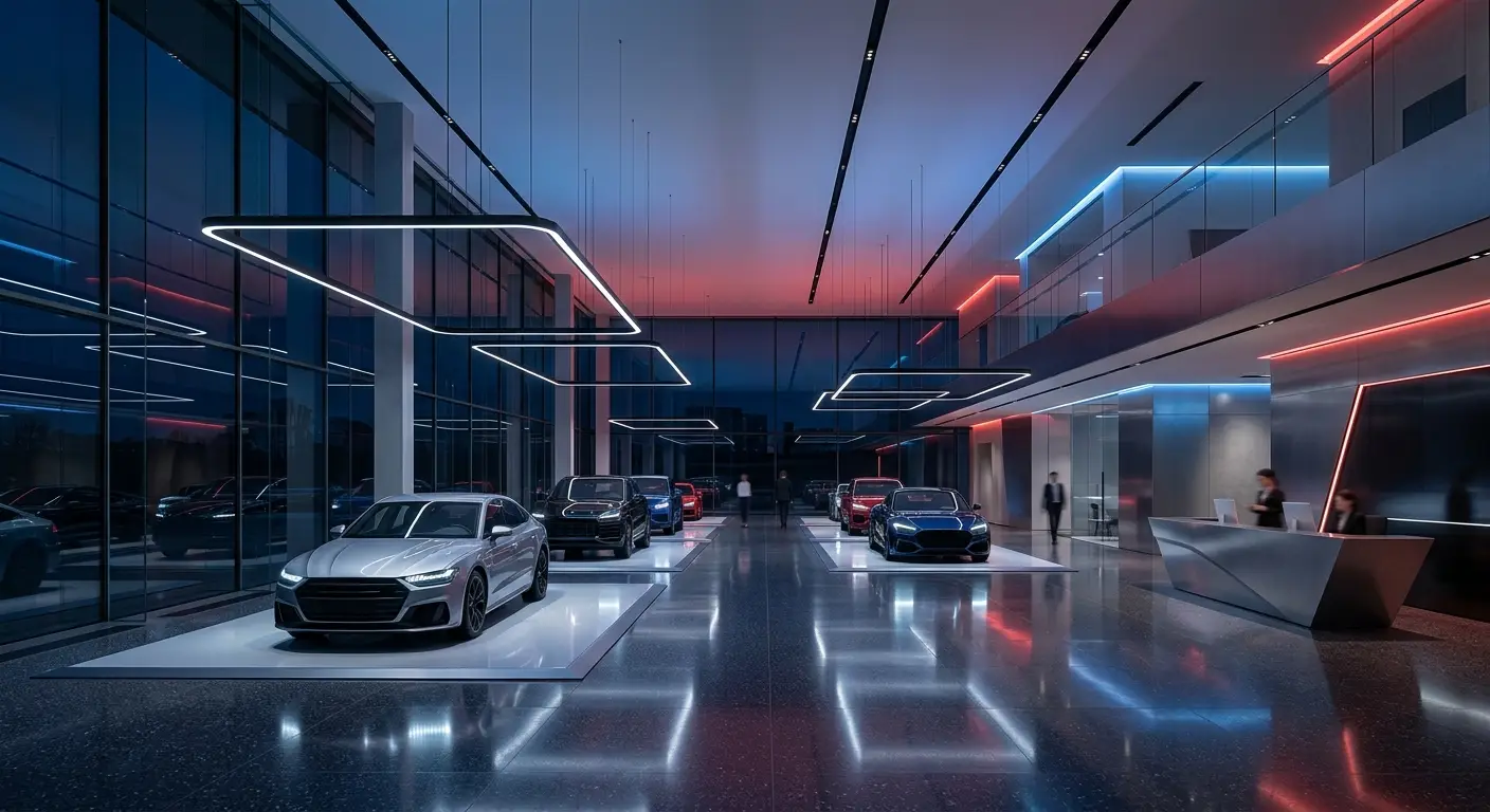 Modern Automotive Dealership Showroom